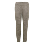 ICHI Beige Polyester Casual Pants