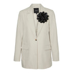 Vero Moda Beige Polyester Blazer