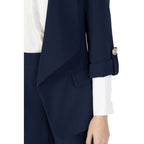 Rinascimento Blue Polyester Blazer