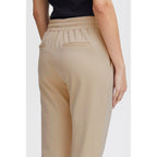 ICHI Beige Polyester Pants