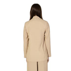 Sandro Ferrone Beige Polyester Blazer
