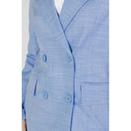Sandro Ferrone Blue Viscose Blazer