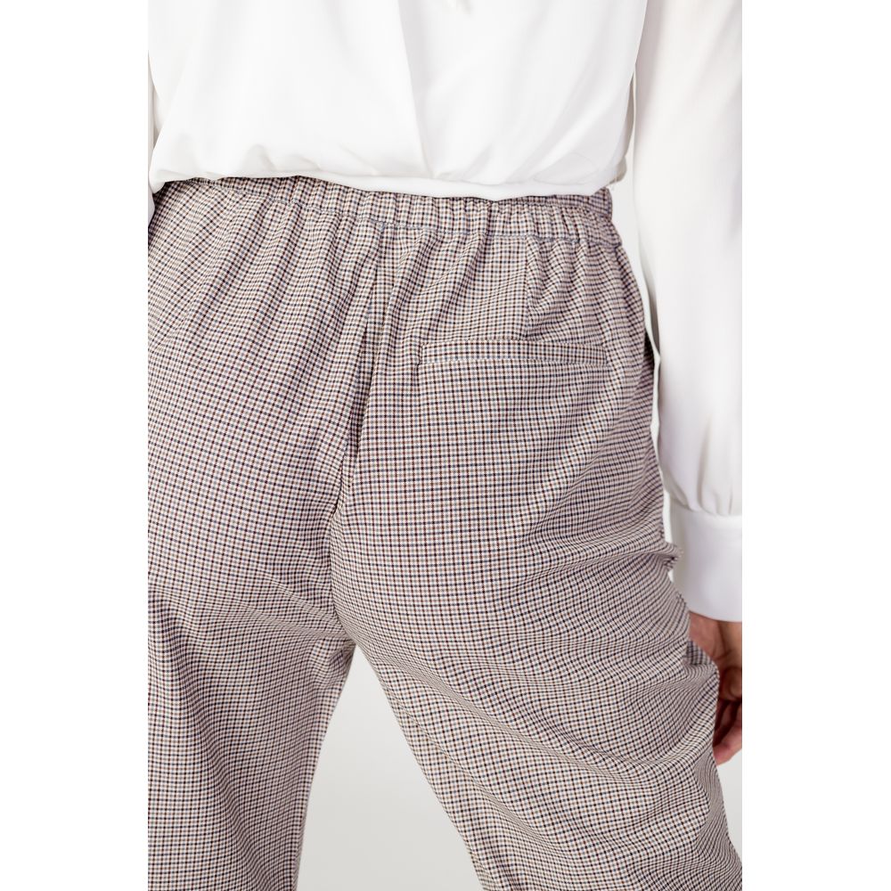 Only Beige Polyester Flared Pants