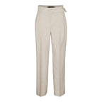 Vero Moda Gray Polyester Casual Pants