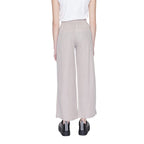 Jacqueline De Yong Gray Viscose Casual Pants