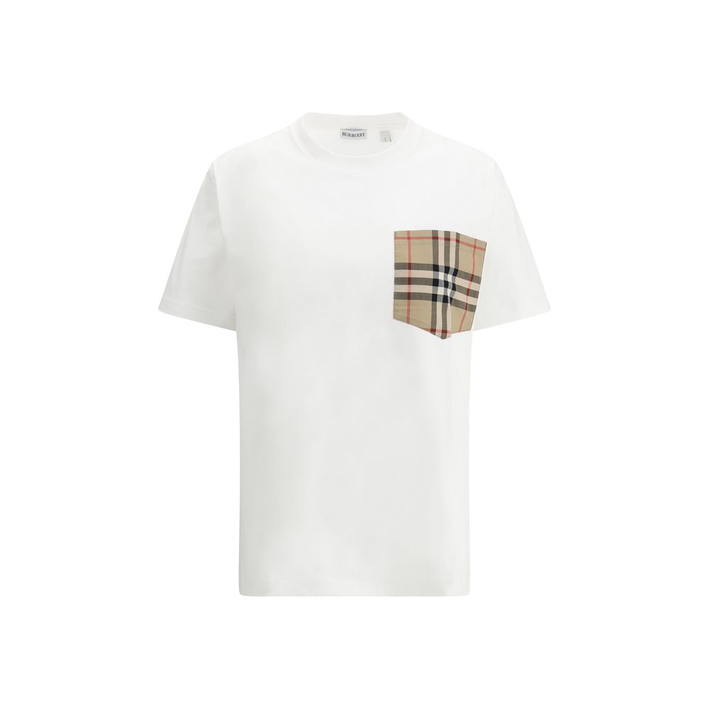Burberry White Cotton T-Shirt