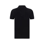 Dolce & Gabbana Black Cotton Polo Shirt