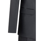 Dsquared² Black Fleece Wool Two-Piece Suit