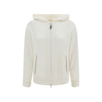 Brunello Cucinelli White Silk Sweatshirt