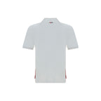 Thom Browne White Cotton Polo Shirt
