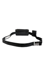 Dolce & Gabbana Black Alligator Leather Airpods Case Coin Purse Wallet