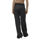 Vero Moda Gray Polyester Casual Pants