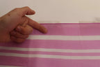 Dolce & Gabbana Pink White Striped Cannes Wrap Shawl Scarf
