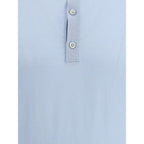 MooRER Light Blue Cotton Polo Shirt