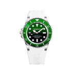 Bobroff White Rubber Sport Watch