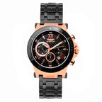Bobroff Black Stainless Steel Bracelet Watch