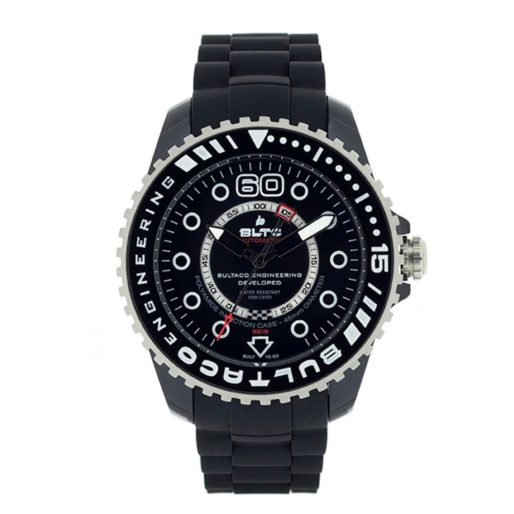 Bultaco Black Synthetic Sport Watch