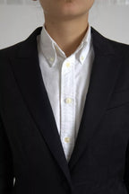 Dolce & Gabbana Black Long Sleeve Coat Blazer Jacket
