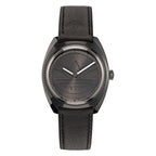 Adidas Black Leather Dress Watch