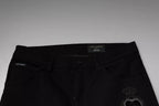 Dolce & Gabbana Black DG Crown Logo Cotton Skinny Denim Jeans