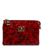 Dolce & Gabbana Red Exotic Leather DG Logo Women Crossbody Bag