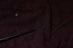 Aniye By Maroon Mid Waist Tapered Skinny Dress Pants