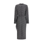 Crida Milano Black Silk Cocktail Dress