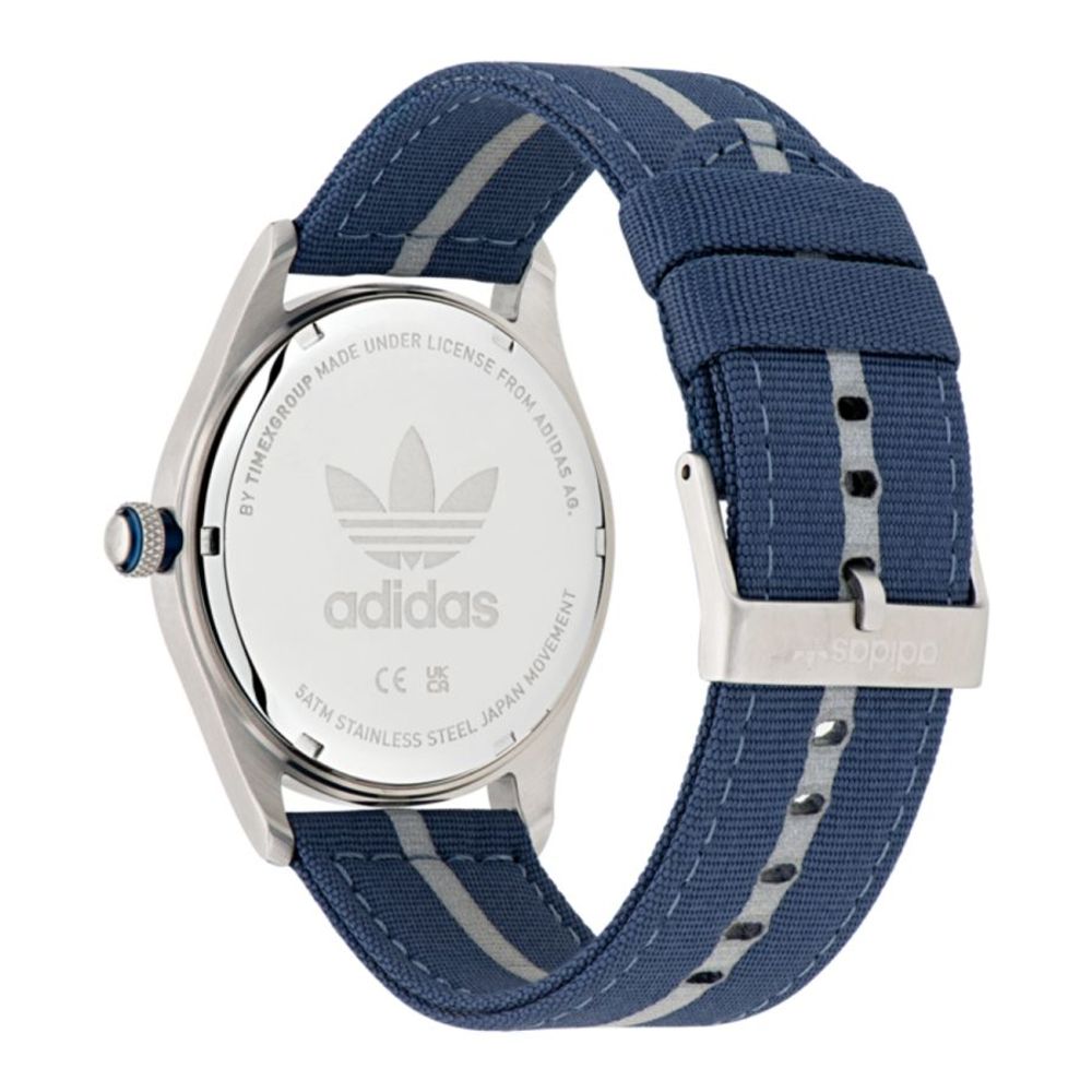 Adidas Blue Fabric Sport Watch