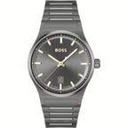 Hugo Boss Gray Stainless Steel Dress Watch