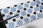 Dolce & Gabbana White Blue Polka Dotted Silk Skinny Scarf