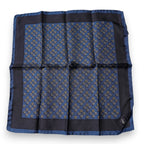 Dolce & Gabbana Blue Lady Bug Silk Square Handkerchief Scarf