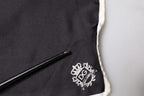 Dolce & Gabbana Black Crown Logo Square Handkerchief Scarf
