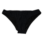 Dolce & Gabbana Black Nylon Stretch Mid Waist Panty Underwear