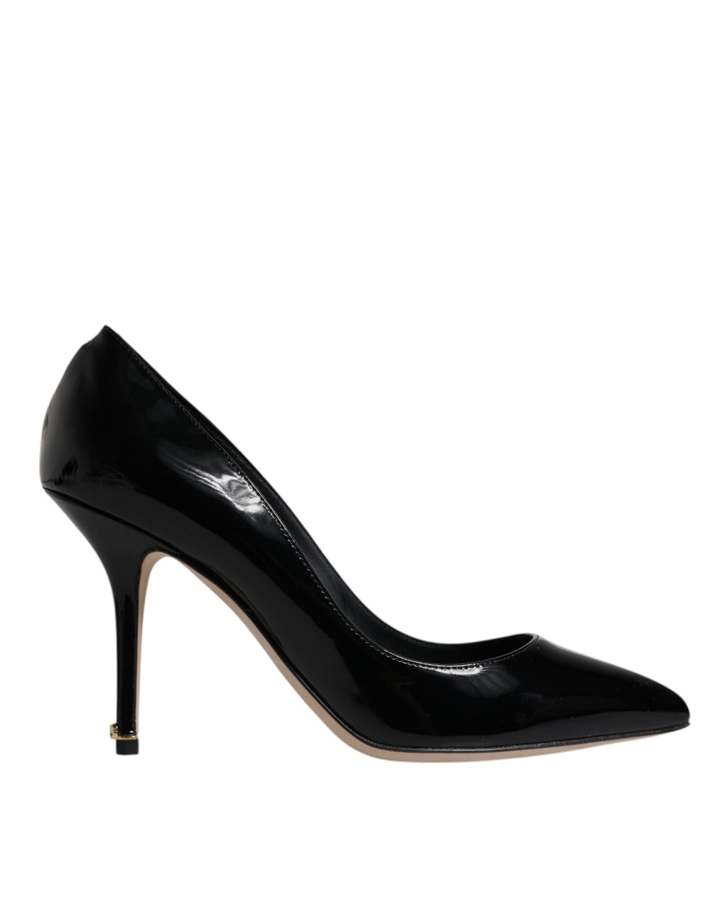 Dolce & Gabbana Black Patent Leather High Heels Pumps Shoes