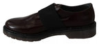 Dr. Martens Dark Brown Leather Elastic Strap Shoes