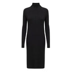 Bottega Veneta Black Wool Long Dress