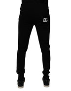 Dolce & Gabbana Black Cotton Jogger Sweatpants Pants