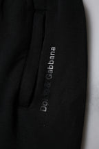 Dolce & Gabbana Black Cotton Blend Men Jogger Sweatpants Pants