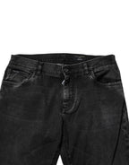 Dolce & Gabbana Black Cotton Stretch Men Skinny Denim Jeans