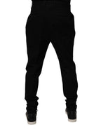 Dolce & Gabbana Black Cotton Stretch Skinny Pants