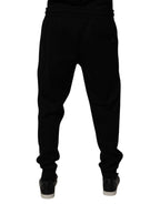 Dolce & Gabbana Black Cotton Blend Jogger Sweatpants Pants