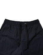 Dolce & Gabbana Dark Blue Cotton Bermuda Sweatshorts Shorts