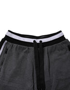 Dolce & Gabbana Dark Gray Cotton Bermuda Sweatshorts Shorts