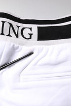 Dolce & Gabbana White King Cotton Bermuda Sweatshorts Shorts