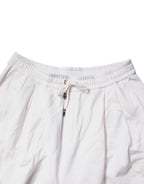 Dolce & Gabbana White Cotton Cargo Bermuda Sweatshorts Shorts