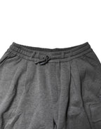 Dolce & Gabbana Gray Cotton Cargo Bermuda Sweatshorts Shorts