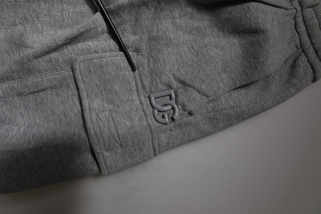 Dolce & Gabbana Gray Cotton Cargo Bermuda Sweatshorts Shorts