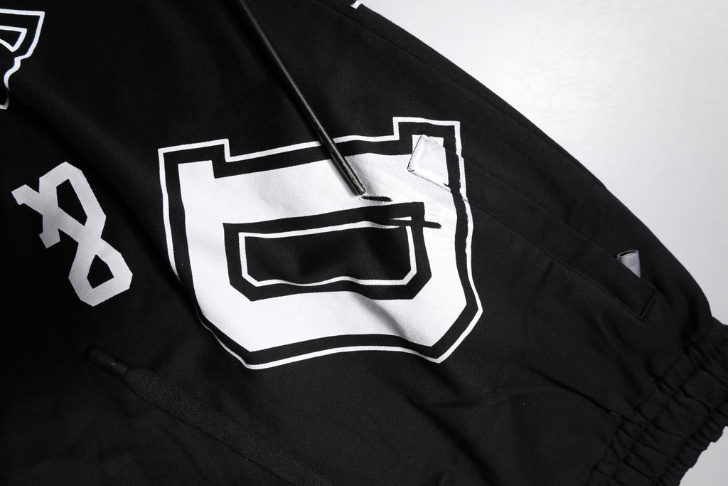 Dolce & Gabbana Black Logo Cotton Bermuda Sweatshorts Shorts