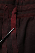 Dolce & Gabbana Bordeaux Cotton Bermuda Sweatshorts Shorts