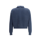 Brunello Cucinelli Blue Cotton Sweatshirt